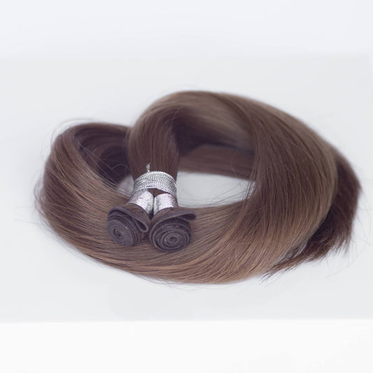 Genius (Micro) Weft 22" 88g Professional Hair Extensions - #8 Whisky Brown (aka Ash Brown)