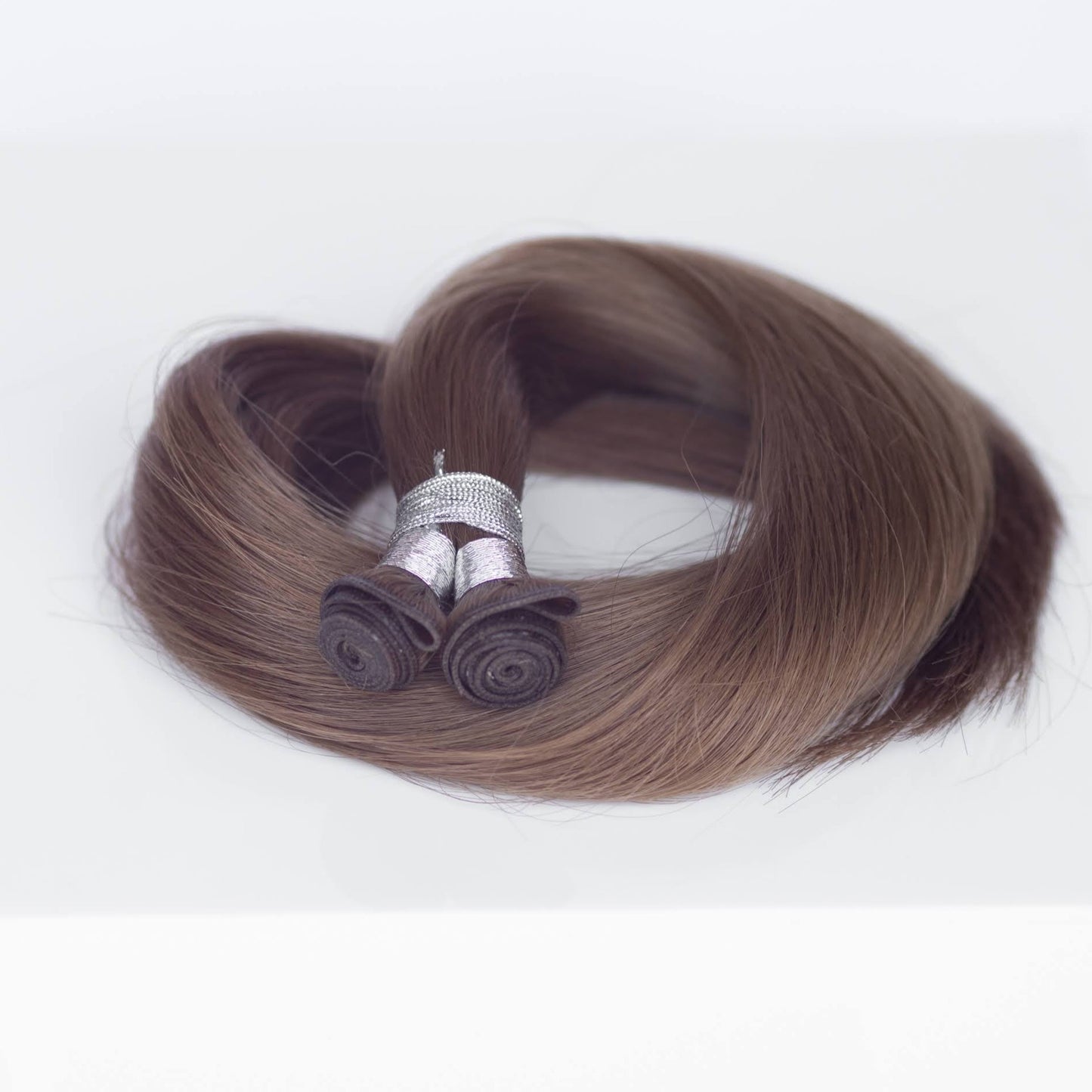 Genius (Micro) Weft 18" 68g Single Donor Virgin - #8 Whisky Brown (aka Ash Brown)