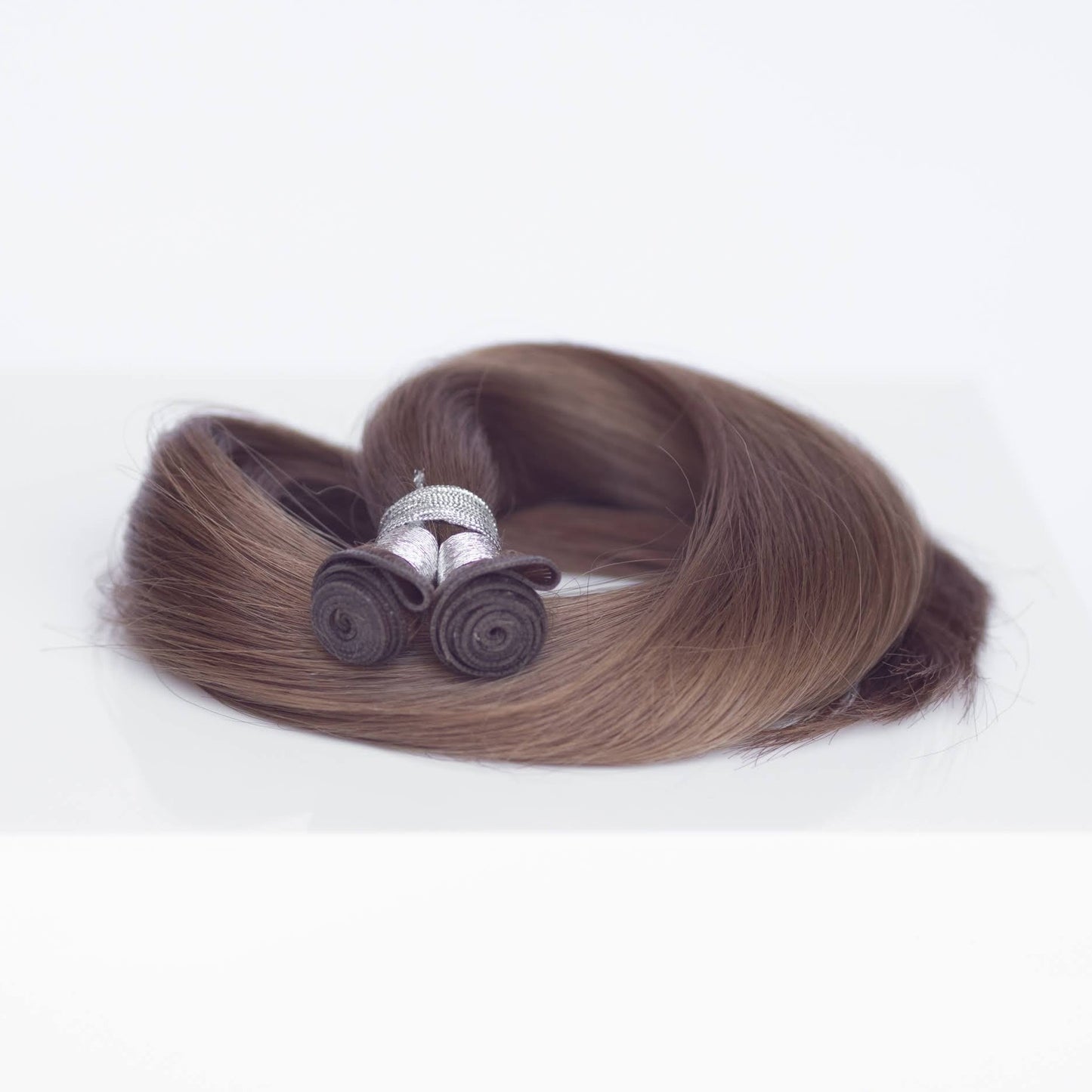 Genius (Micro) Weft 20" 80g Single Donor Virgin - #8 Whisky Brown (aka Ash Brown)