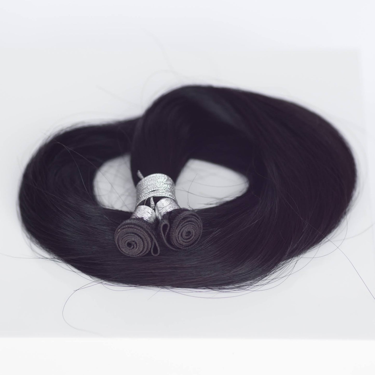 Genius (Micro) Weft 18" 68g Single Donor Virgin - #1B Midnight (aka Off Black)