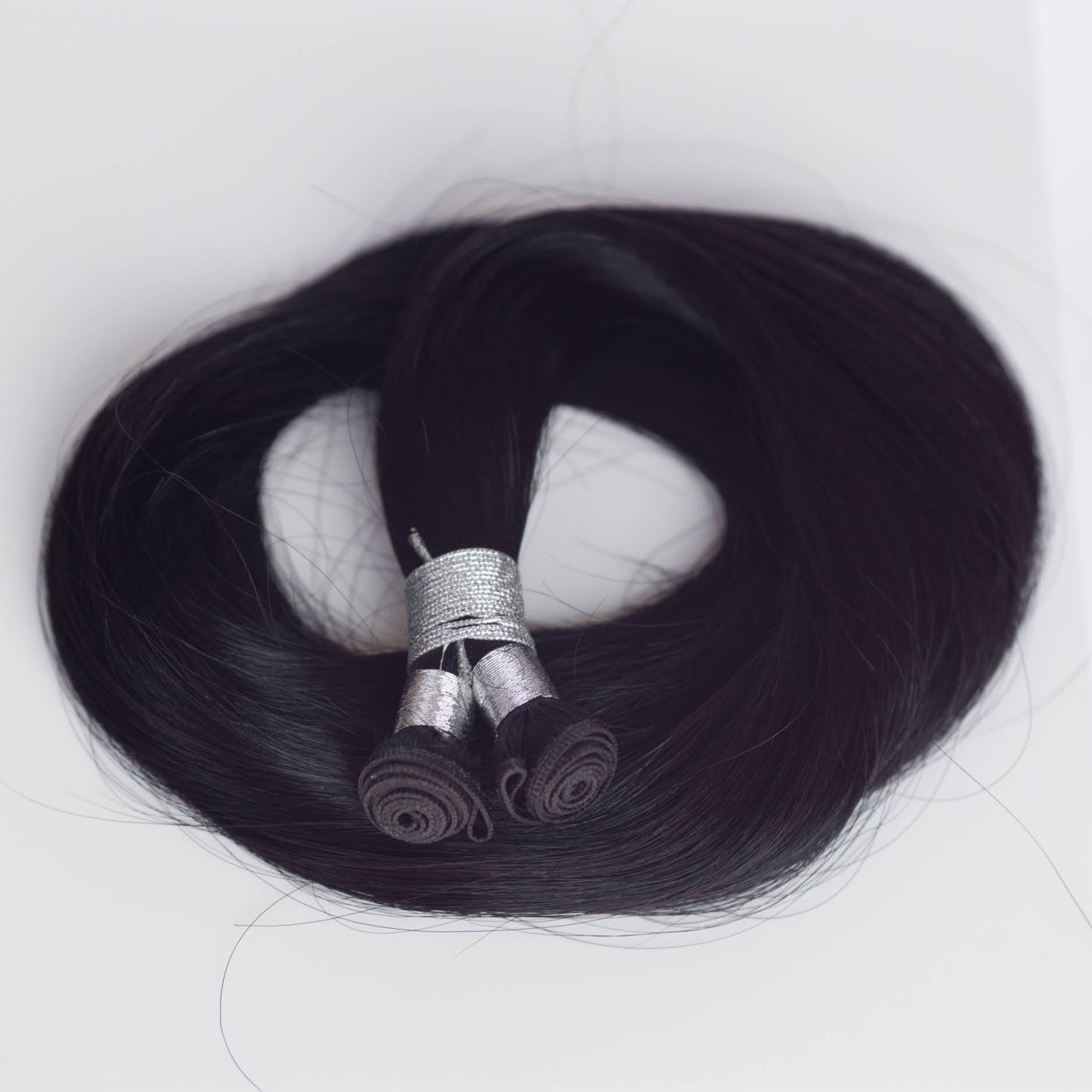 Genius (Micro) Weft 22" 88g Professional Hair Extensions - #1B Midnight (aka Off Black)