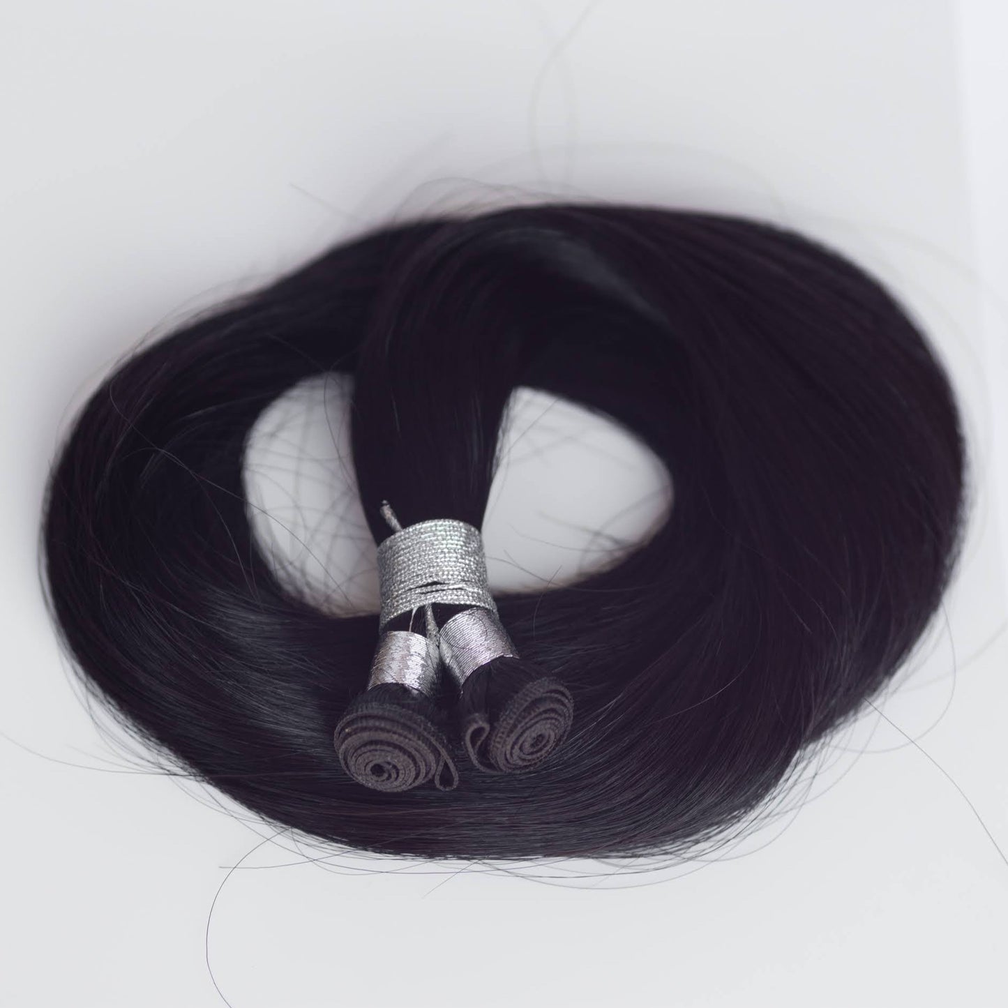 Genius (Micro) Weft 16" 60g Single Donor Virgin - #1B Midnight (aka Off Black)