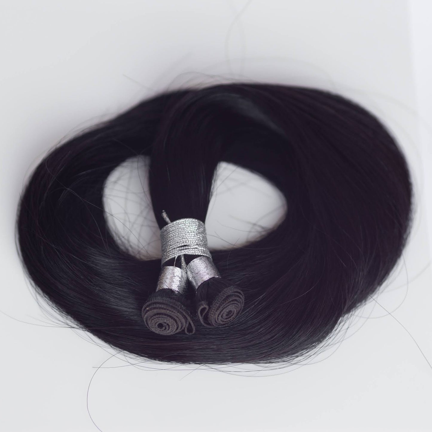 Genius (Micro) Weft 20" 80g Professional Hair Extensions - #1B Midnight (aka Off Black)