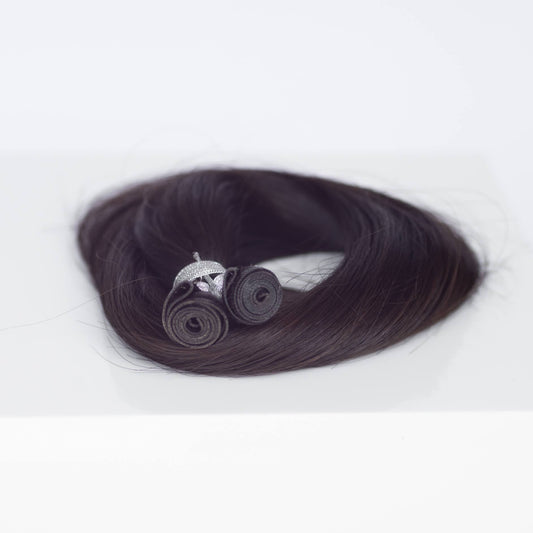 Genius (Micro) Weft 20" 80g Professional Hair Extensions - #1C Espresso Brown (aka Mocha Brown)