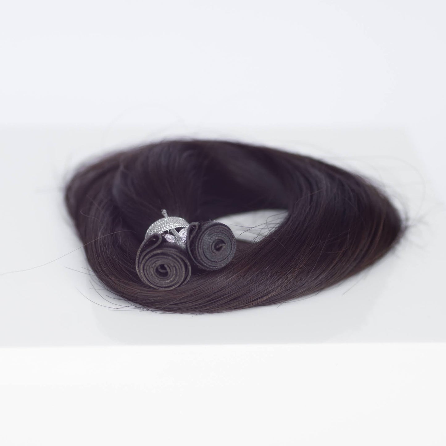 Genius (Micro) Weft 16" 60g Single Donor Virgin - #1C Espresso Brown (aka Mocha Brown)