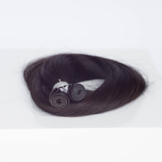 Genius (Micro) Weft 24" 94g Professional Hair Extensions - #1C Espresso Brown (aka Mocha Brown)