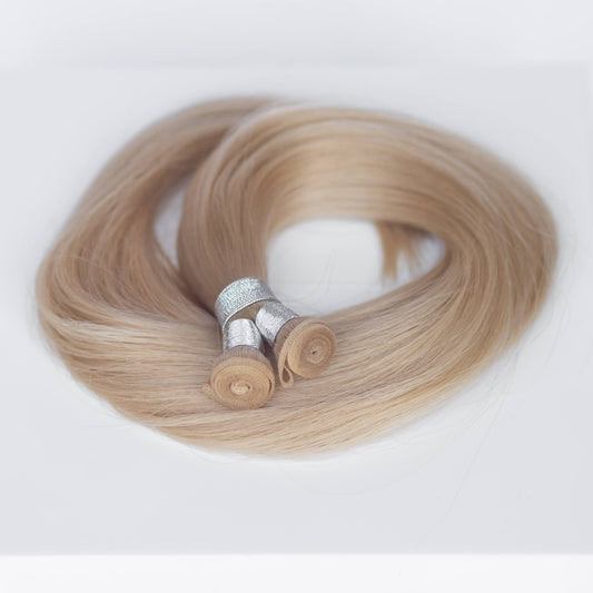 Genius (Micro) Weft 24" 94g Single Donor Virgin - #17 Chardonay Blonde (aka Dirty Ash Blonde)