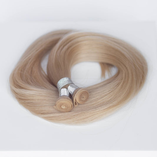 Genius (Micro) Weft 22" 88g Single Donor Virgin - #17 Chardonay Blonde (aka Dirty Ash Blonde)