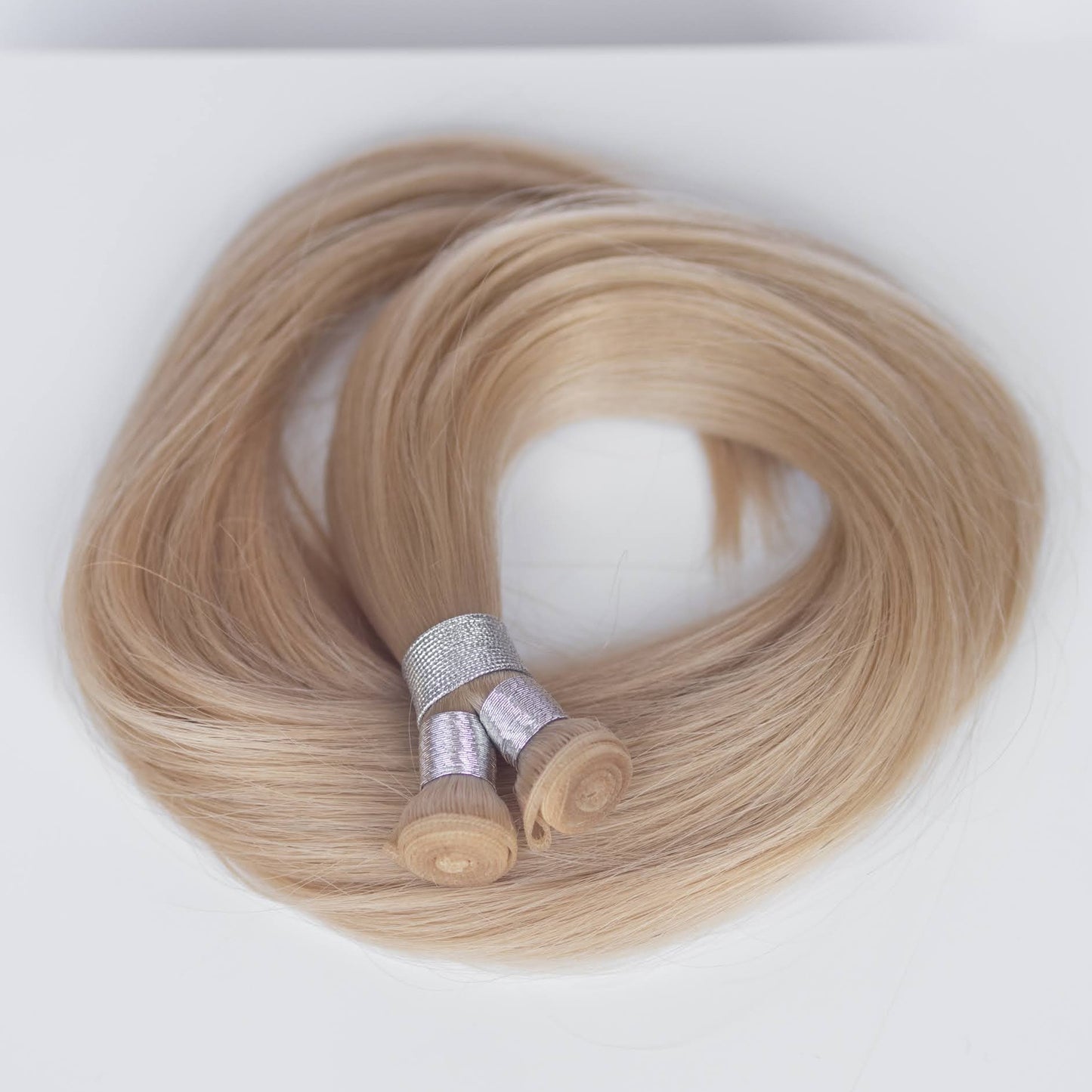 Genius (Micro) Weft 22" 88g Single Donor Virgin - #17 Chardonay Blonde (aka Dirty Ash Blonde)