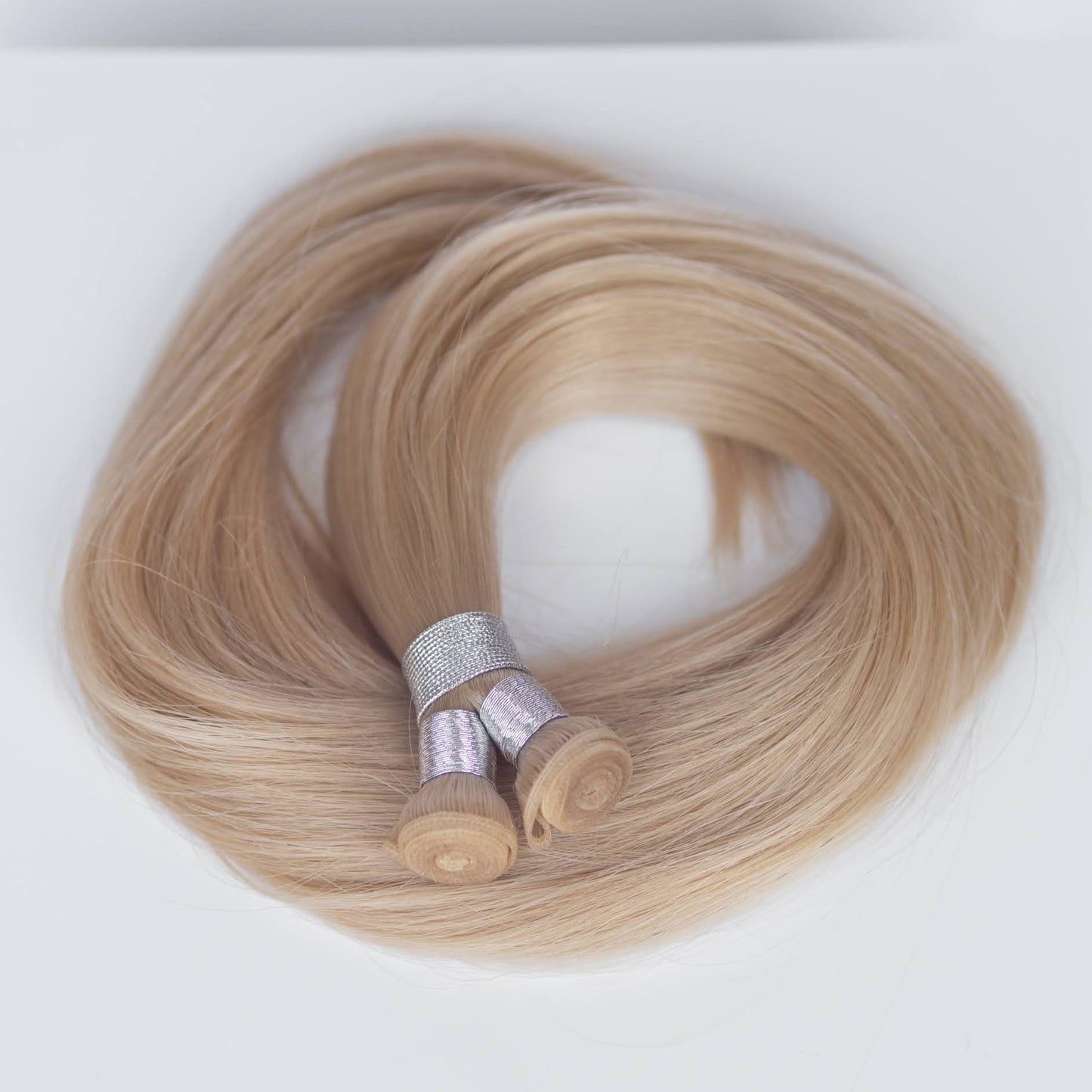 Genius (Micro) Weft 16" 60g Single Donor Virgin - #17 Chardonay Blonde (aka Dirty Ash Blonde)