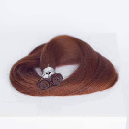 Genius (Micro) Weft 24" 94g Professional Hair Extensions - #570 Sunset (aka Pumpkin Spice)
