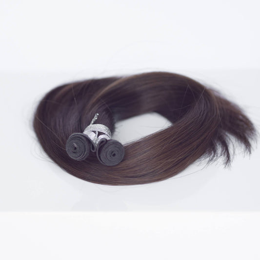 Genius (Micro) Weft 24" 94g Professional Hair Extensions - #2 Dark Chocolate (aka Dark Brown)