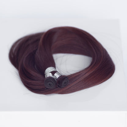 Genius (Micro) Weft 22" 88g Professional Hair Extensions - #550 Rouge (aka Cinnamon Mocha)
