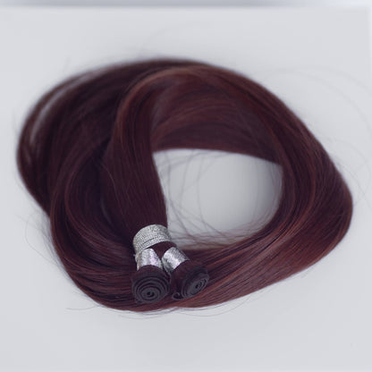 Genius (Micro) Weft 24" 94g Single Donor Virgin - #550 Rouge (aka Cinnamon Mocha)