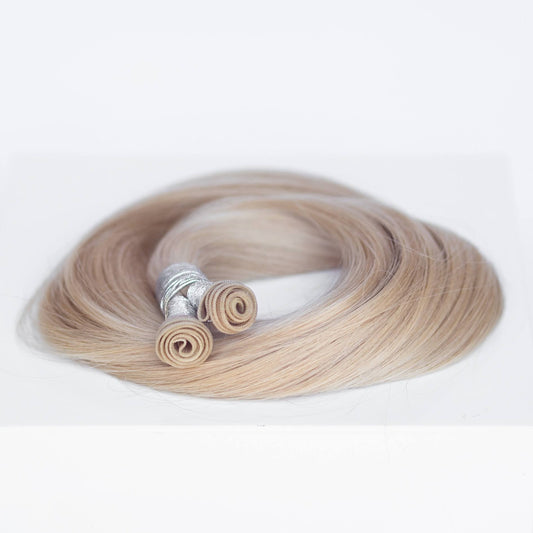 Genius (Micro) Weft 18" 68g Single Donor Virgin - #16 Paris Blonde (aka Vanilla Blonde)