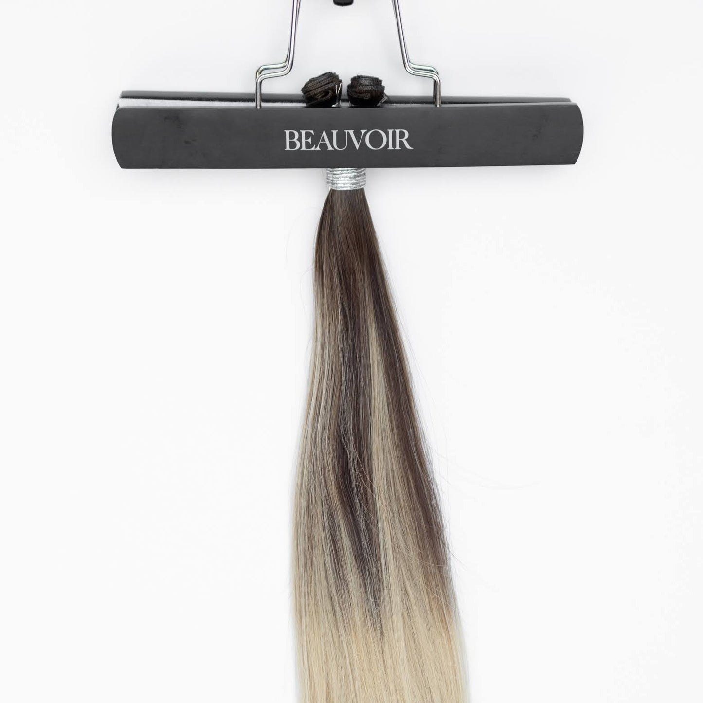 Genius (Micro) Weft 22" 88g Professional Hair Extensions - #2/18 Café Noir Balayage (aka Balayage Dark Brown/Dirty Blonde)