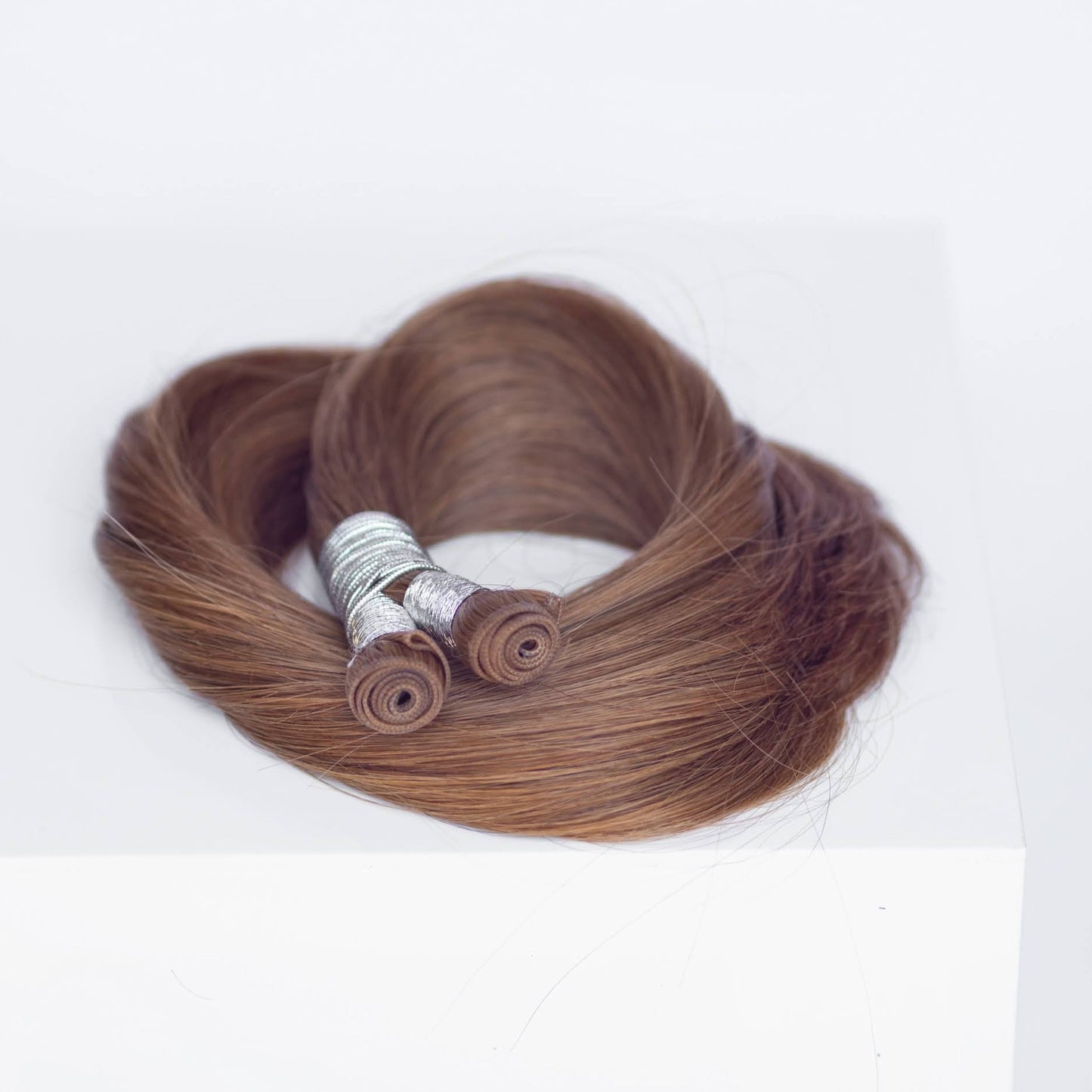 Genius (Micro) Weft 18" 68g Professional Hair Extensions - #6 Cinnamon Brown (aka Chestnut Brown)