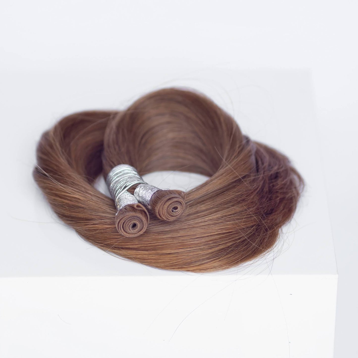 Genius (Micro) Weft 20" 80g Professional Hair Extensions - #6 Cinnamon Brown (aka Chestnut Brown)