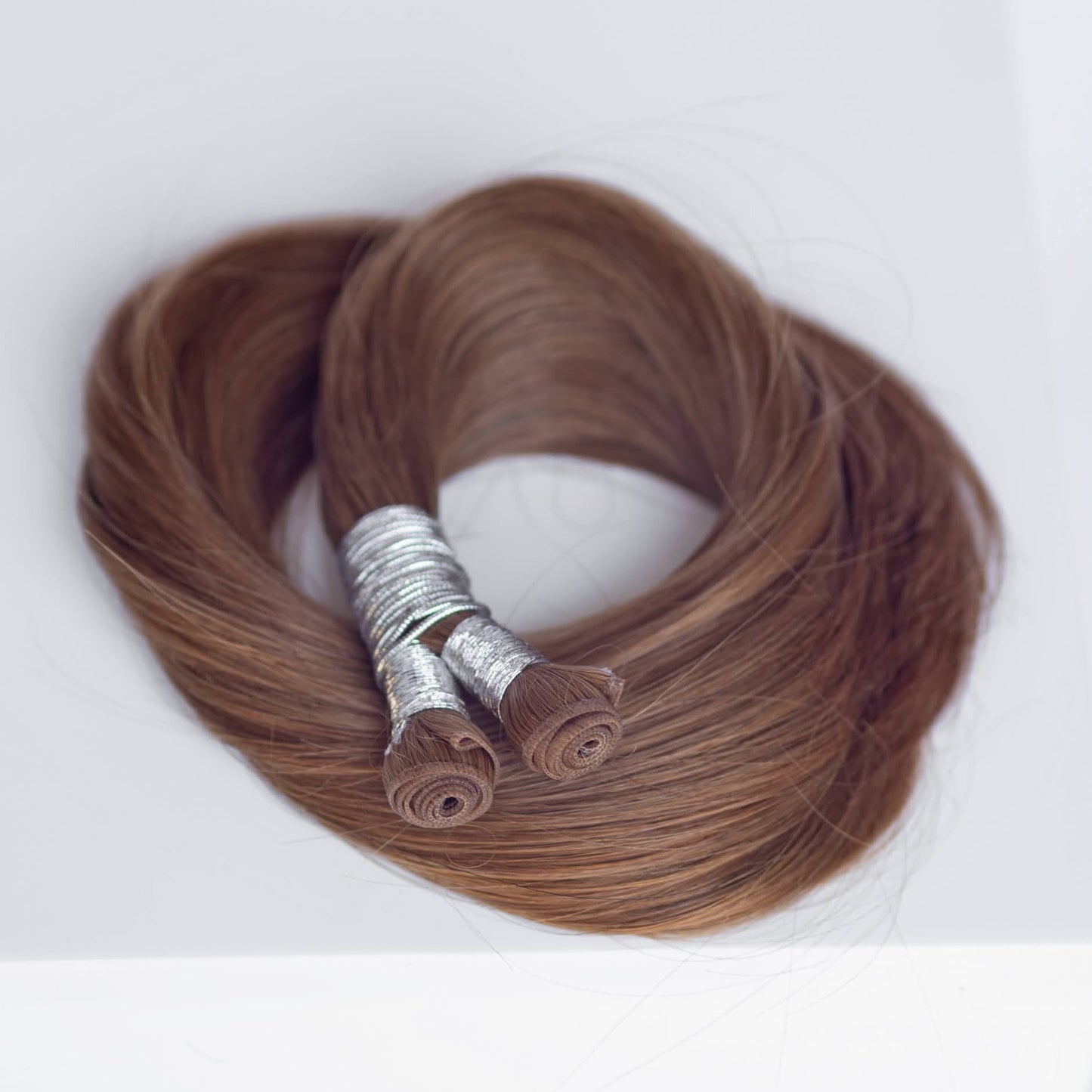 Genius (Micro) Weft 18" 68g Professional Hair Extensions - #6 Cinnamon Brown (aka Chestnut Brown)