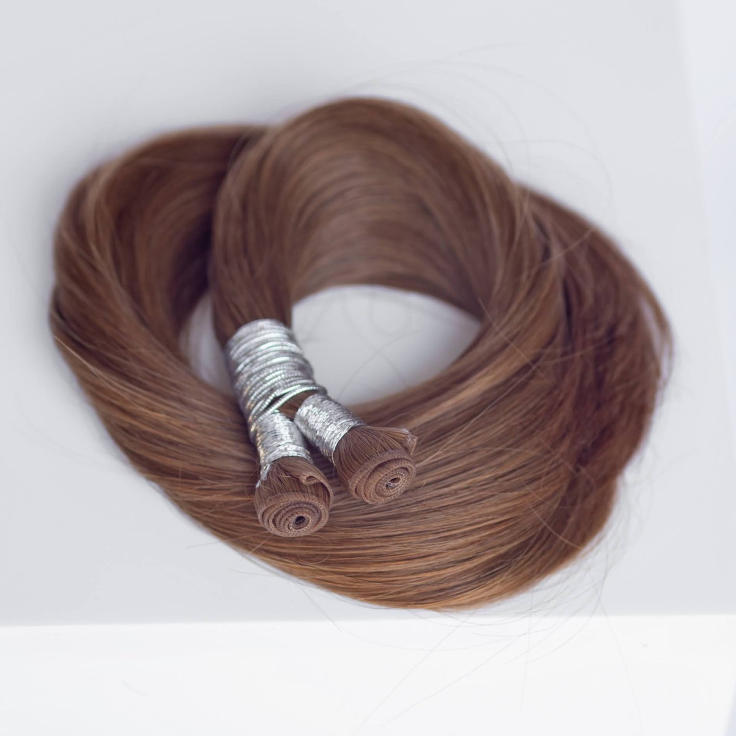 Genius (Micro) Weft 20" 80g Professional Hair Extensions - #6 Cinnamon Brown (aka Chestnut Brown)