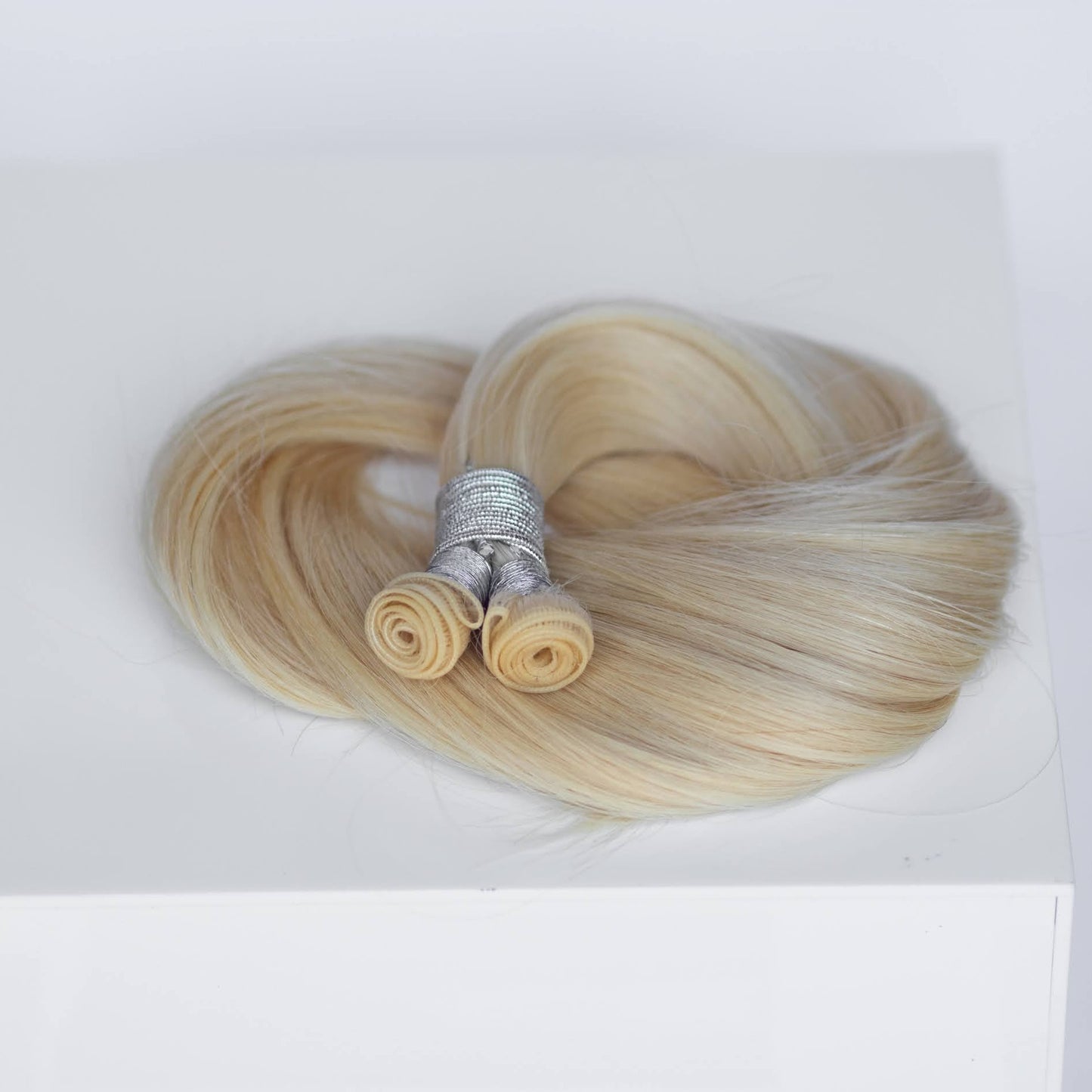 Genius (Micro) Weft 20" 80g Professional Hair Extensions - #60 Classic Blonde (aka Ash Blonde)