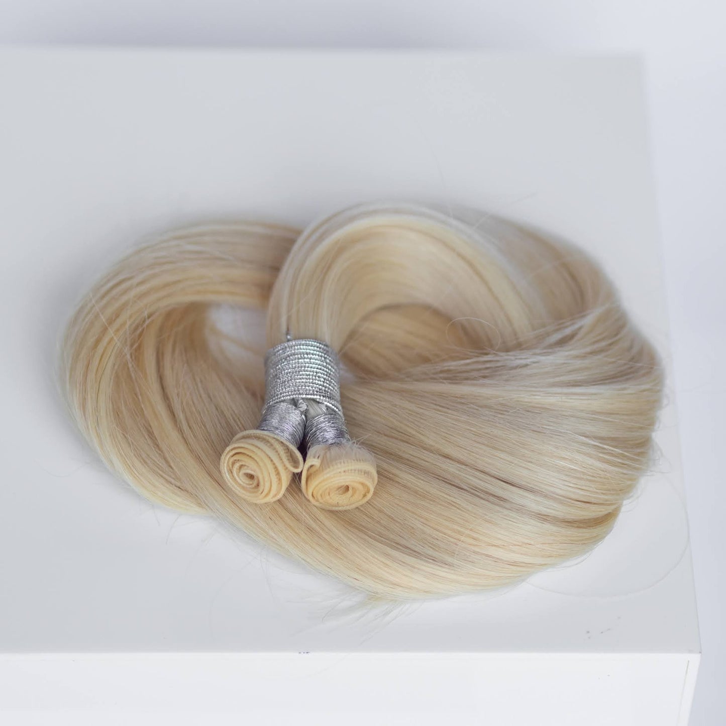 Genius (Micro) Weft 22" 88g Professional Hair Extensions - #60 Classic Blonde (aka Ash Blonde)