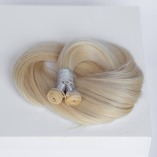 Genius (Micro) Weft 16" 60g Professional Hair Extensions - #60 Classic Blonde (aka Ash Blonde)