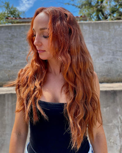 K-Tip 18" 25g Single Donor Virgin - #570 Sunset (aka Pumpkin Spice)