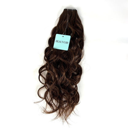 Butterfly Weft 20" 60g  - WAVE Texture - Professional Blend - #2 Dark Chocolate (aka Dark Brown)