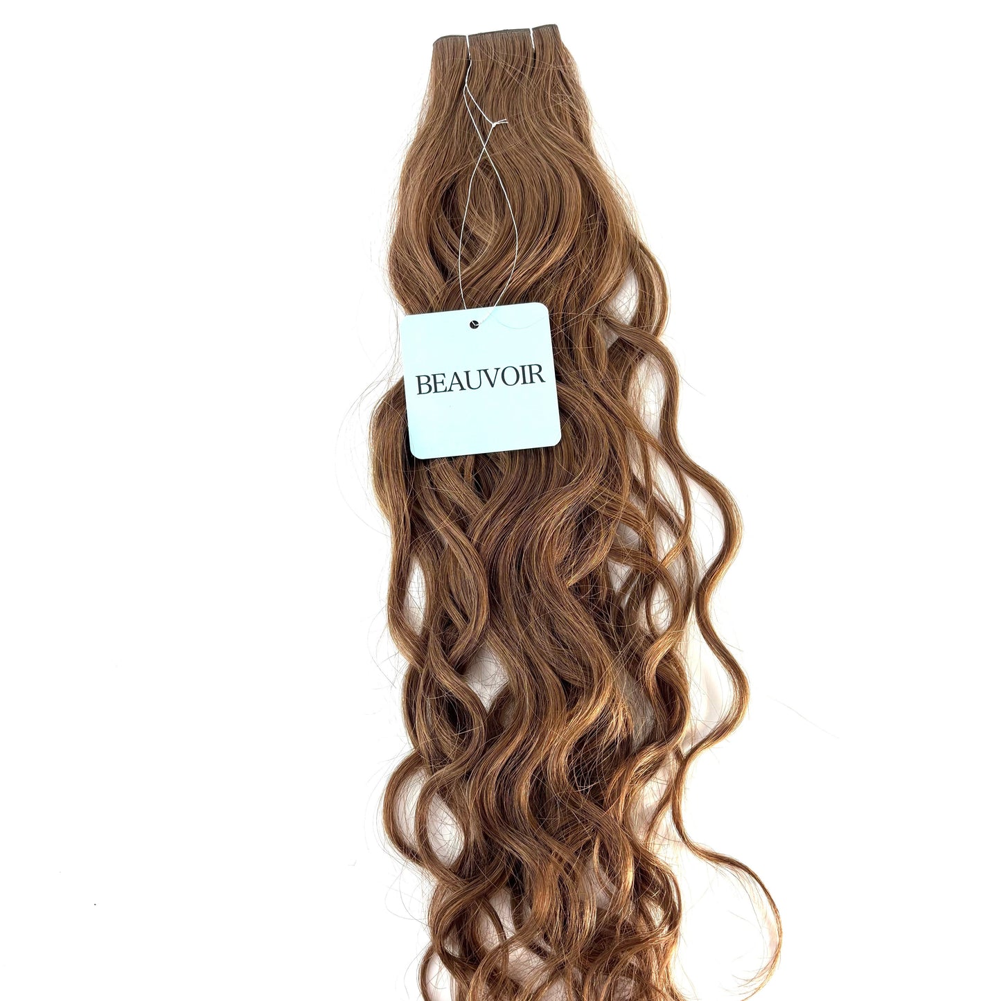 Butterfly Weft 20" 60g 50/50 Professional Blend - WAVE Texture - #8 Whiskey Brown (aka Ash Brown)