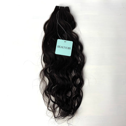 Butterfly Weft 20" 60g 50/50 Professional Blend - WAVE Texture - #1C Espresso Brown (aka Mocha Brown)