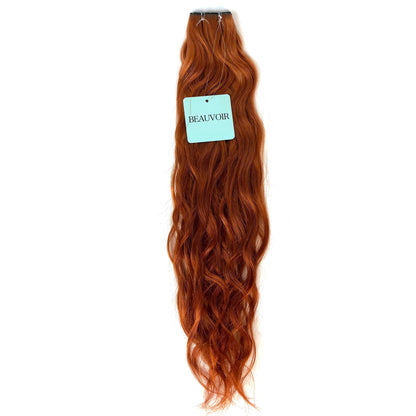 Butterfly Weft 20" 60g 50/50 Professional Blend - WAVE Texture - #570 Sunset (aka Pumpkin Spice)