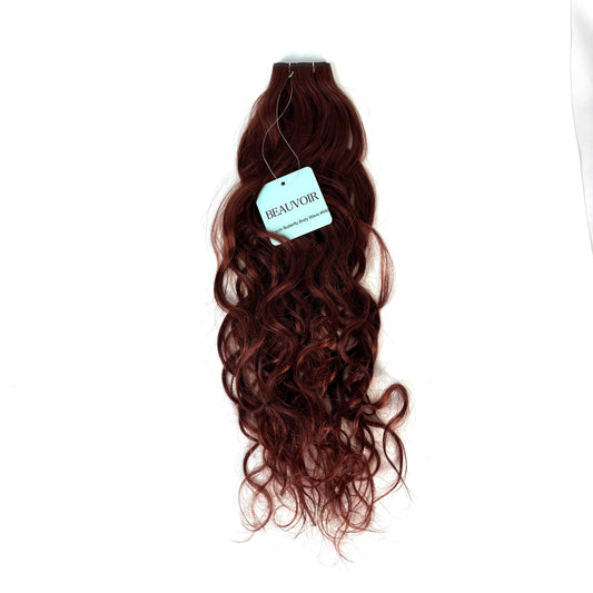 Butterfly Weft 20" 60g 50/50 Professional Blend - WAVE Texture - #550 Rouge (aka Cinnamon Mocha)