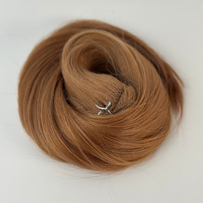 Machine-Tied Weft 22" 130g Professional Hair Extensions - #7 Warm Brunette SALE - 40% OFF - FINAL SALE