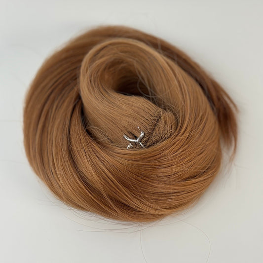Machine-Tied Weft 22" 130g Professional Hair Extensions - #7 Warm Brunette SALE - 40% OFF - FINAL SALE