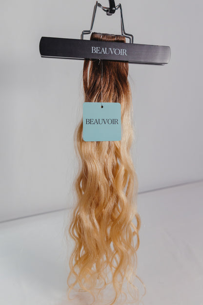 Butterfly Wave Texture Weft 24" 75g - #2/18 Café Noir Balayage