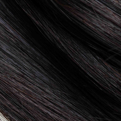 Tape-In 22" 50g Single Donor Virgin - #1B Midnight (aka Off Black)