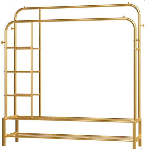 Gold Free Standing Hair Display Unit