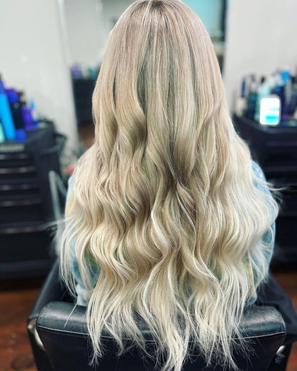 K-Tip 16" 25g Professional Hair Extensions - #T1CC/80 Smokey Blonde (aka Cool Mochachino Brown/White Blonde)