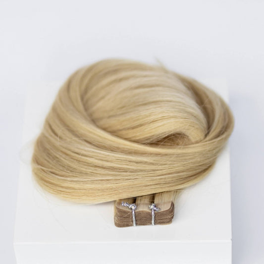 Tape-In 20" 50g Single Donor Virgin - #22 Southern Belle Blonde (aka Light Ash Blonde)