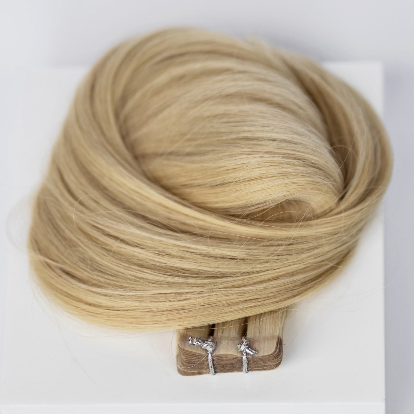 Tape-In 16" 50g Single Donor Virgin - #22 Southern Belle Blonde (aka Light Ash Blonde)