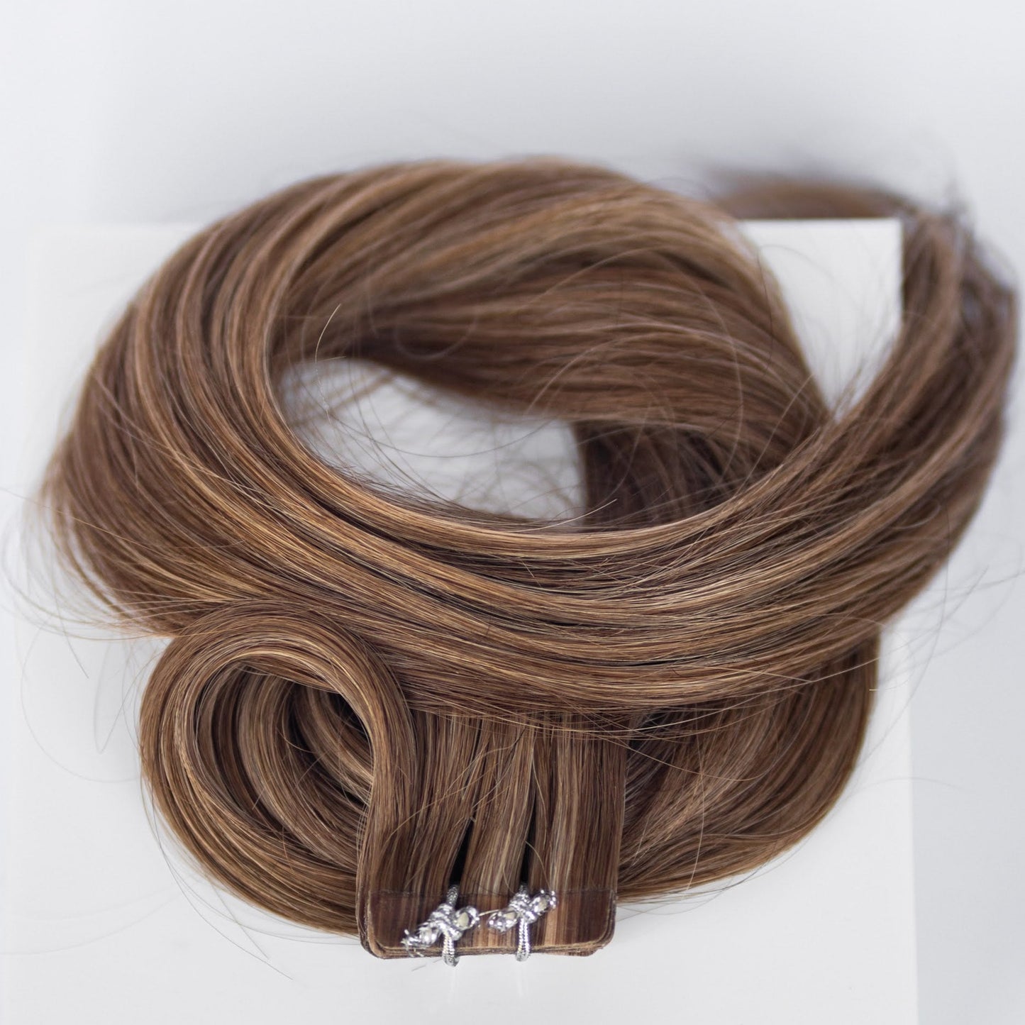 Tape-In 20" 50g Single Donor Virgin - #4/27 Chocolate Brulé (aka Highlight Chocolate Brown)