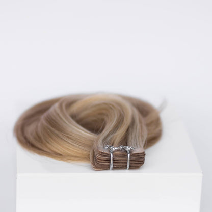 Tape-In 20" 50g Professional Hair Extensions - #80/18/46 Summer Blonde (aka Piano Key White Truffle)