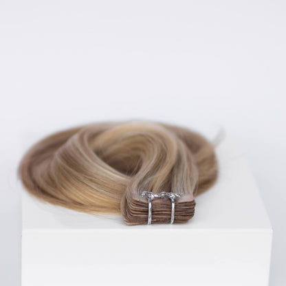 Tape-In 18" 50g Single Donor Virgin - #80/18/46 Summer Blonde (aka Piano Key White Truffle)