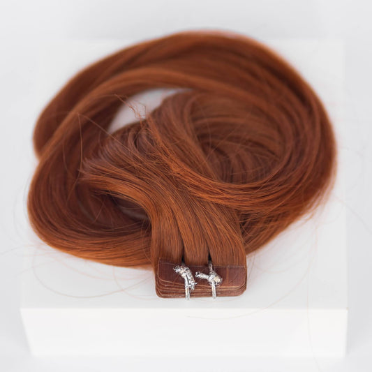 Tape-In 22" 50g Single Donor Virgin - #570 Sunset (aka Pumpkin Spice)