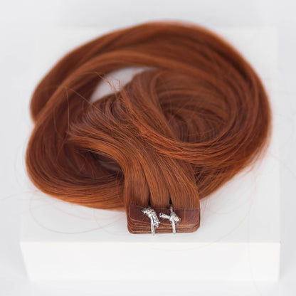 Tape-In 18" 50g Professional Hair Extensions - #570 Sunset (aka Pumpkin Spice)