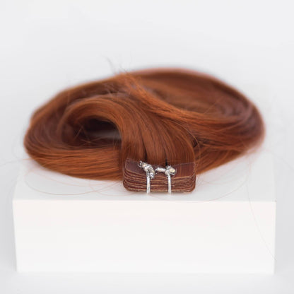 Tape-In 18" 50g Professional Hair Extensions - #570 Sunset (aka Pumpkin Spice)