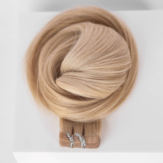 Tape-In 16" 50g Professional Hair Extensions - #16 Paris Blonde (aka Vanilla Blonde)