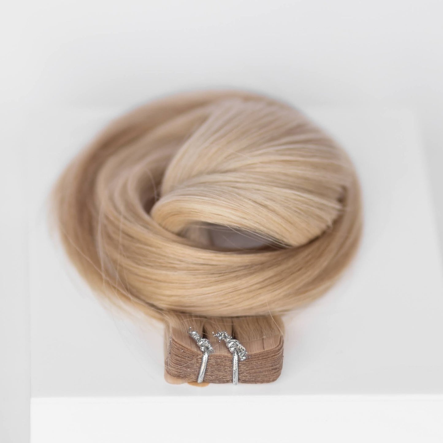 Tape-In 22" 50g Professional Hair Extensions - #16 Paris Blonde (aka Vanilla Blonde)