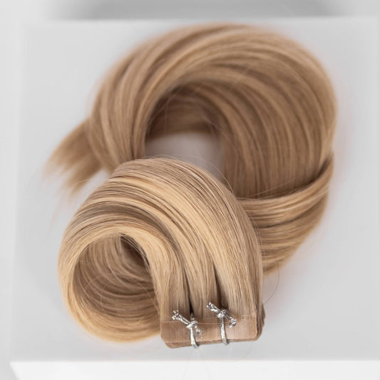 Tape-In 24" 55g Professional Hair Extensions - #17 Chardonay Blonde (aka Dirty Ash Blonde)